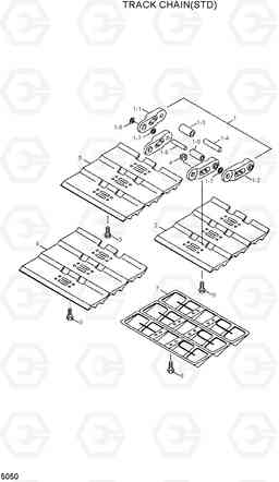 5050 TRACK CHAIN(STD) R280LC, Hyundai