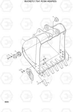 6035 BUCKET(1.75㎥ PCSA HEAPED) R280LC, Hyundai