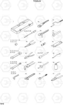 7010 TOOLS R280LC, Hyundai