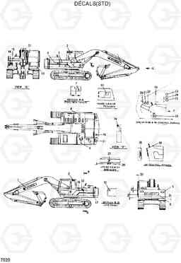 7020 DECALS(STD) R280LC, Hyundai