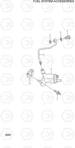 8220 FUEL SYSTEM ACCSSORIES R280LC, Hyundai