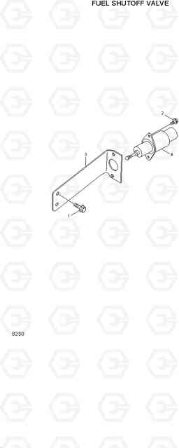 8250 FUEL SHUTOFF VALVE R280LC, Hyundai