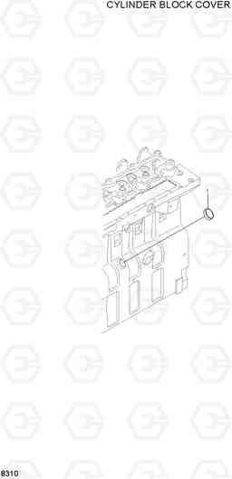 8310 CYLINDER BLOCK COVER R280LC, Hyundai