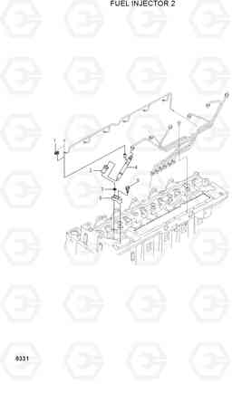 8331 FUEL INJECTOR 2 R280LC, Hyundai