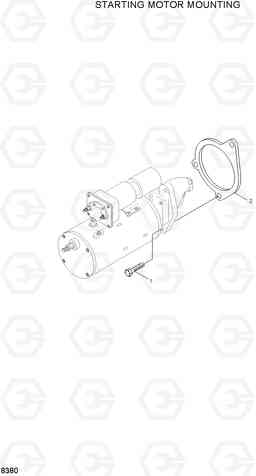 8380 STARTING MOTOR MOUNTING R280LC, Hyundai