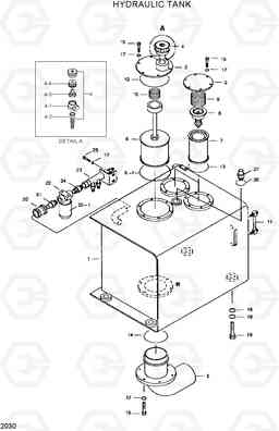 2030 HYDRAULIC TANK R290LC, Hyundai