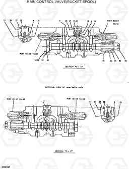 2090D MAIN CONTROL VALVE(BUCKET SPOOL) R290LC, Hyundai