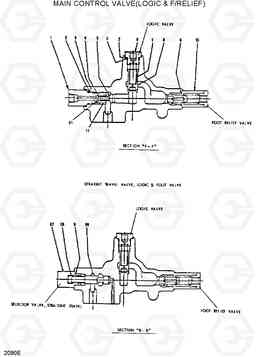 2090E MAIN CONTROL VALVE(LOGIC & F/RELIEF) R290LC, Hyundai