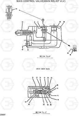 2090F MAIN CONTROL VALVE(MAIN RELIEF VLV) R290LC, Hyundai