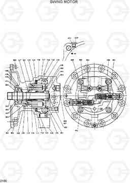 2100 SWING MOTOR R290LC, Hyundai