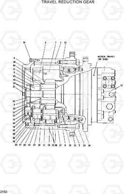 2150 TRAVEL REDUCTION GEAR R290LC, Hyundai