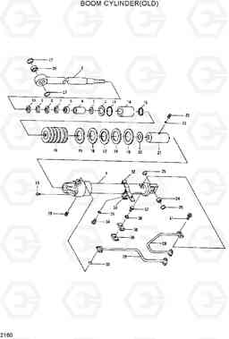 2160 BOOM CYLINDER(OLD) R290LC, Hyundai