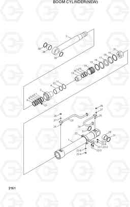 2161 BOOM CYLINDER(NEW) R290LC, Hyundai