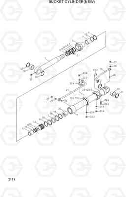 2181 BUCKET CYLINDER(NEW) R290LC, Hyundai