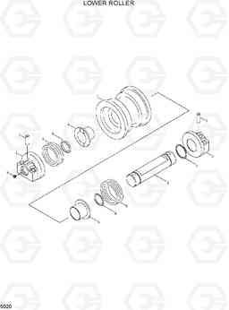 5020 LOWER ROLLER R290LC, Hyundai