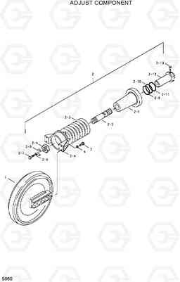 5060 ADJUST COMPONENT R290LC, Hyundai