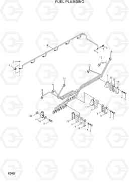 8240 FUEL PLUMBING R290LC, Hyundai