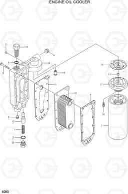 8280 ENGINE OIL COOLER R290LC, Hyundai