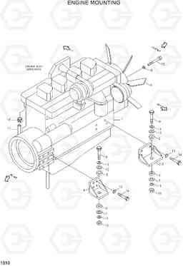 1010 ENGINE MOUNTING R290LC-3, Hyundai