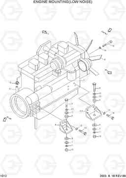 1012 ENGINE MOUNTING(LOW NOISE) R290LC-3, Hyundai