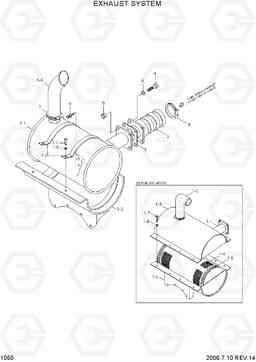 1050 EXHAUST SYSTEM R290LC-3, Hyundai