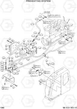 1080 PREHEATING SYSTEM R290LC-3, Hyundai