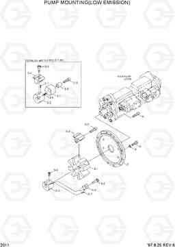 2011 PUMP MOUNTING(LOW EMISSION) R290LC-3, Hyundai