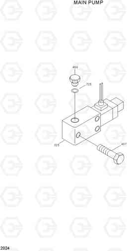 2024 EPPR VALVE CASING ASSY R290LC-3, Hyundai