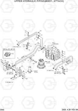 2045 UPPER HYD PIPING(#0857-, ATTACH) R290LC-3, Hyundai