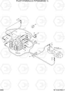 2050 PILOT HYD PIPING(BASE 1) R290LC-3, Hyundai