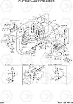 2051 PILOT HYD PIPING(BASE 2) R290LC-3, Hyundai