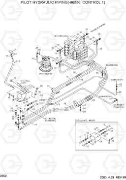 2052 PILOT HYD PIPING(-#0856, CONTROL 1) R290LC-3, Hyundai