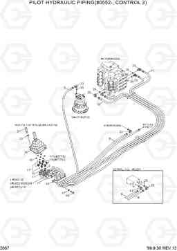 2057 PILOT HYD PIPING(#0552-, CONTROL 3) R290LC-3, Hyundai