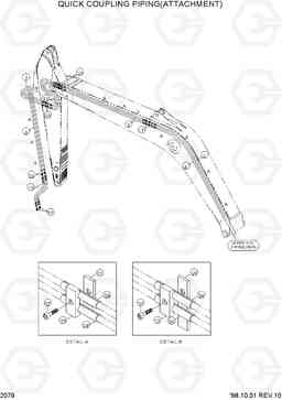 2079 QUICK COUPLING PIPING(ATTACHMENT) R290LC-3, Hyundai