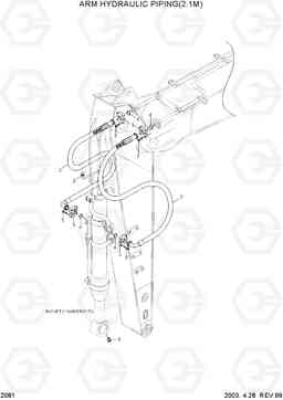 2081 ARM HYD PIPING(2.1M) R290LC-3, Hyundai