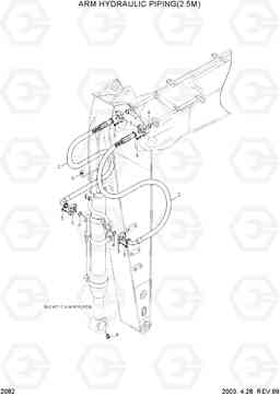 2082 ARM HYD PIPING(2.5M) R290LC-3, Hyundai