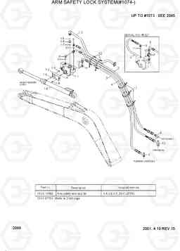 2088 ARM SAFETY LOCK SYSTEM(#1074-) R290LC-3, Hyundai