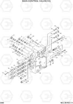 2090 MAIN CONTROL VALVE(1/3) R290LC-3, Hyundai