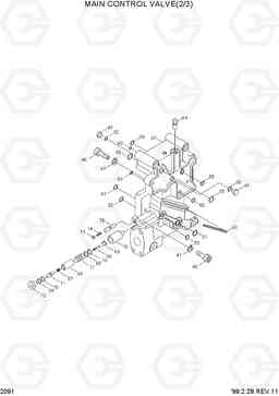 2091 MAIN CONTROL VALVE(2/3) R290LC-3, Hyundai