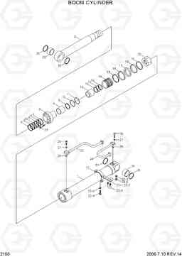 2150 BOOM CYLINDER R290LC-3, Hyundai