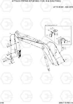 2193 ATTACH PIP KIT(#1062-1126, S & D/ACTING) R290LC-3, Hyundai