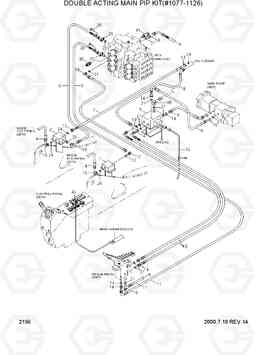 2196 DOUBLE ACTING MAIN PIP KIT(#1077-1126) R290LC-3, Hyundai