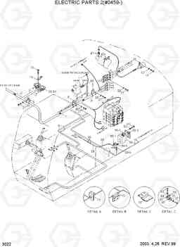 3022 ELECTRIC PARTS 2(#459-) R290LC-3, Hyundai