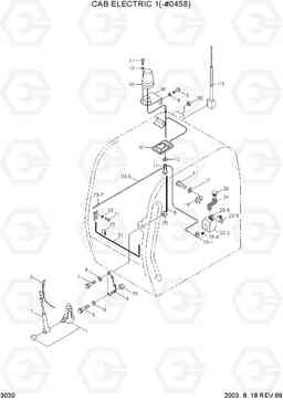 3030 CAB ELECTRIC 1(-#0458) R290LC-3, Hyundai