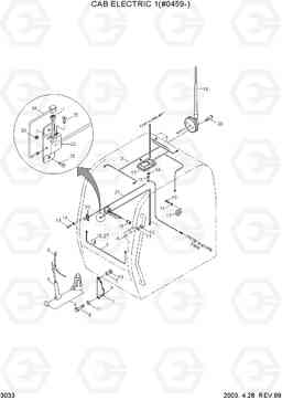 3033 CAB ELECTRIC 1(#0459-) R290LC-3, Hyundai