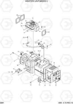 3091 HEATER UNIT(#0574-) R290LC-3, Hyundai