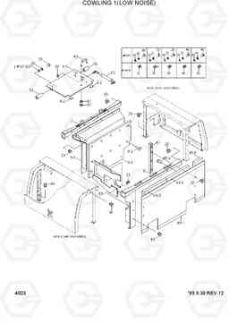 4023 COWLING 1(LOW NOISE) R290LC-3, Hyundai