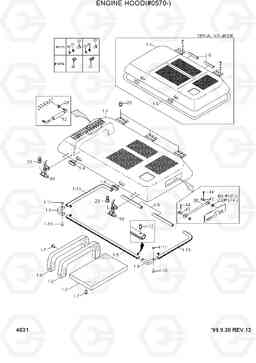 4031 ENGINE HOOD(#0570-) R290LC-3, Hyundai