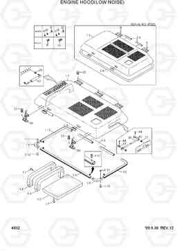 4032 ENGINE HOOD(LOW NOISE) R290LC-3, Hyundai