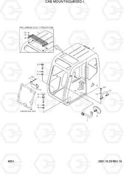 4053 CAB MOUNTING(#0552-) R290LC-3, Hyundai